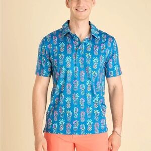 Chubbies Men’s The Pineapple Sketch Performance Polo